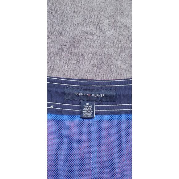 TOMMY HILFIGER Sz XL Swim Trunks Men’s Board Shorts Red Spell Ca16 - Picture 4 of 6